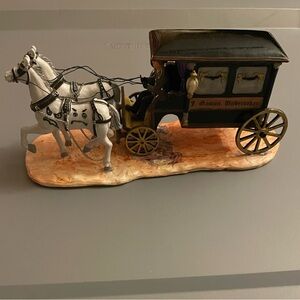 Lemax Spooky Town UNDERTAKER'S CARRIAGE Halloween 2000